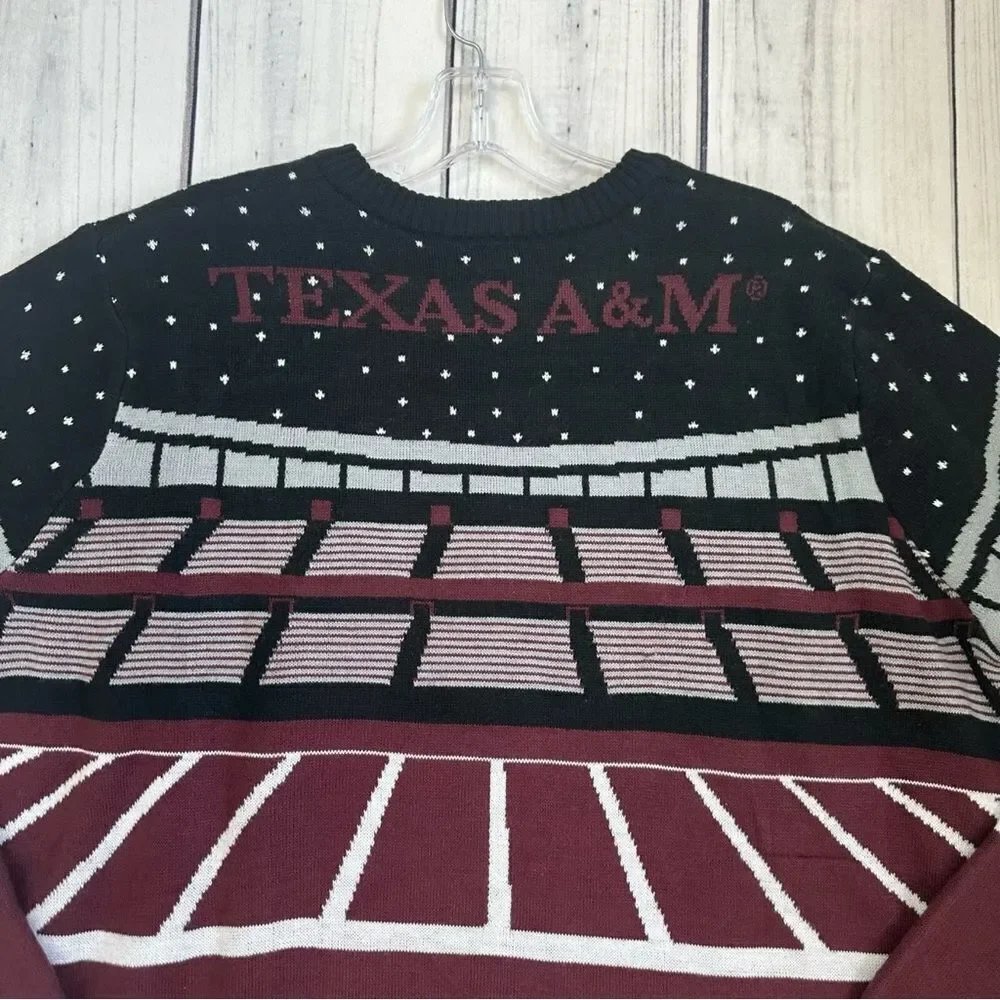 Texas A&M Aggies College Football Ugly Christmas Sweater Lights Up Size XL Party